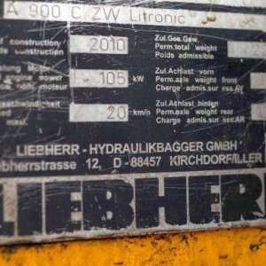 foto 22.5т двусторонний экскаватор Liebherr А900 powertilt схватить 2 гидр.лопата колледж железная дорога